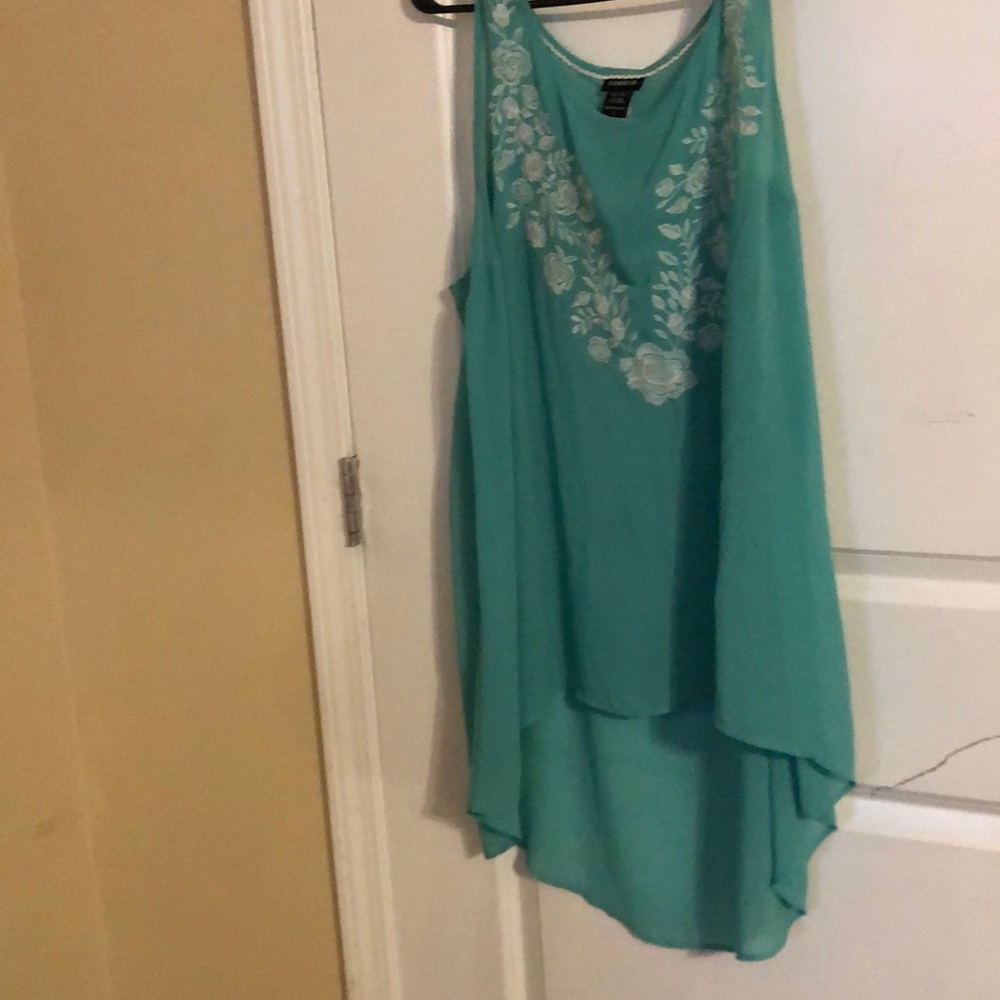 Teal tank tops
